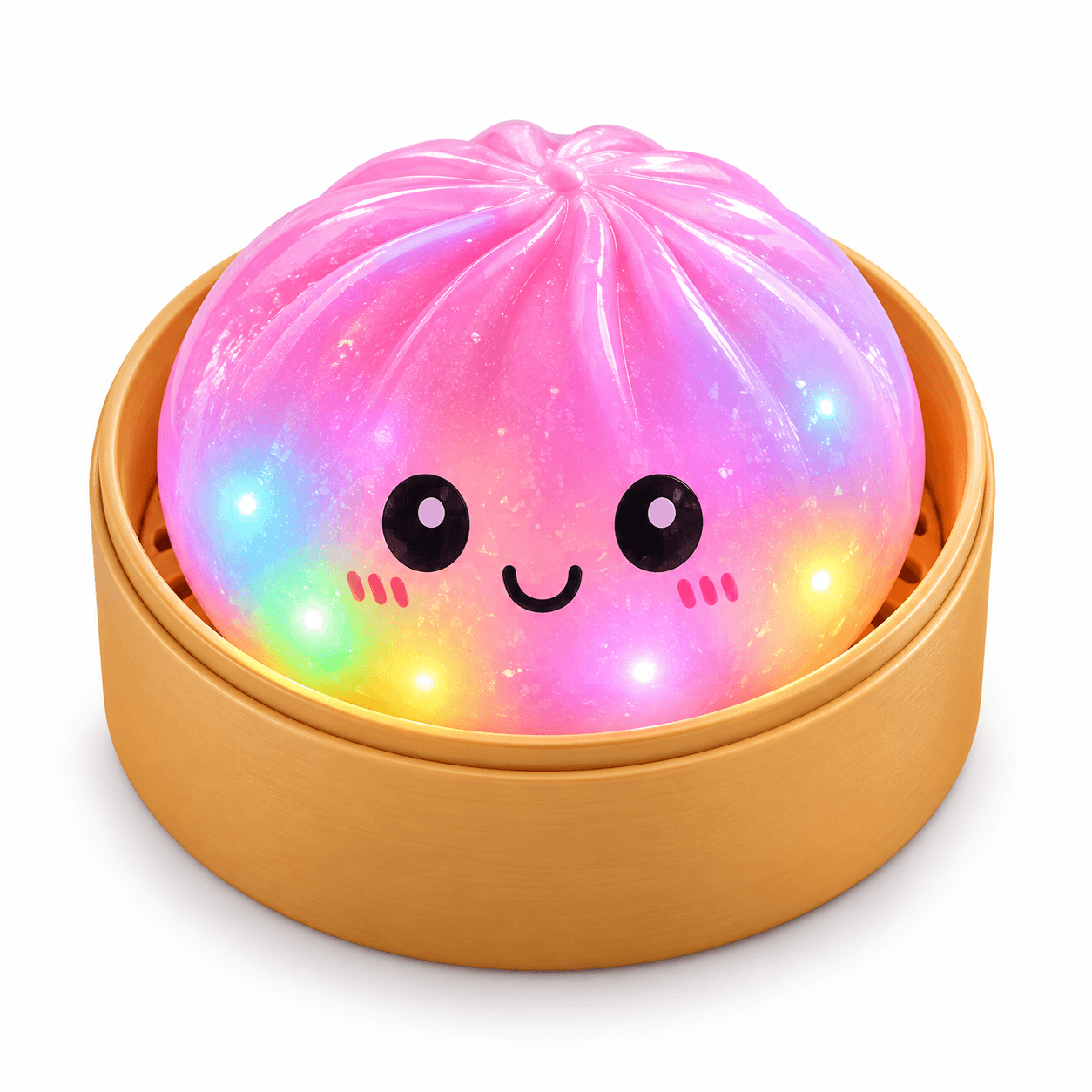 Squishy Bun Luz Arco-íris